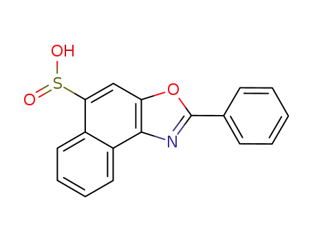 Molecular Structure of 75510-94-0 (Naphth[1,2-d]oxazole-5-sulfinic acid, 2-phenyl-)