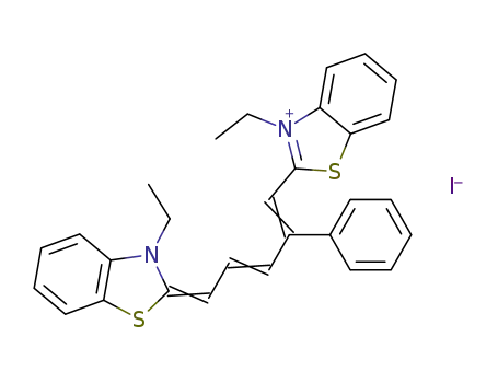 1,5-bis-(3-ethyl-benzothiazol-2-yl)-2-phenyl-pentamethinium; iodide