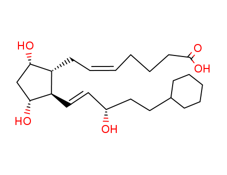 5-Heptenoic acid,7-[(1R,2R,3R,5S)-2-[(1E,3S)-5-cyclohexyl-3-hydroxy-1-penten-1-yl]-3,5-dihydroxycyclopentyl]-,(5Z)-