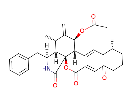 7β-acetoxy-16α-methyl-10-phenyl-24-seco-[14]cytochalasa-6(12),13<i>t</i>,21<i>t</i>-triene-1,20,23-trione