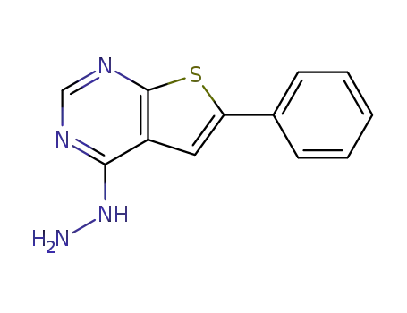 4-Hydrazino-6-phenylthieno[2,3-d]pyrimidine