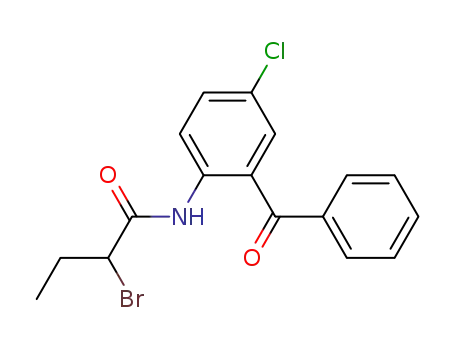 Molecular Structure of 32708-61-5 (2-(2-bromo-butyrylamino)-5-chloro-benzophenone)