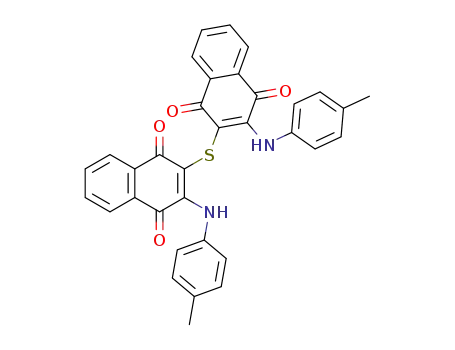 Bis-<2-p-toluidino-1,4-naphthochinonyl-(3)>-sulfid