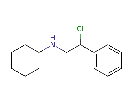 Molecular Structure of 54505-08-7 (N-Cyclohexyl-2-chlor-2-phenyl-aethylamin)