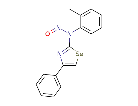 nitroso-(4-phenyl-selenazol-2-yl)-<i>o</i>-tolyl-amine