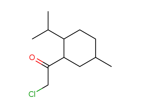 Molecular Structure of 91883-21-5 (Ketone, chloromethyl p-menth-3-yl (7CI))