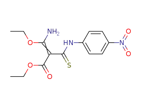 2-[(4-nitro-phenyl)-thiocarbamoyl]-malonomonoimidic acid diethyl ester