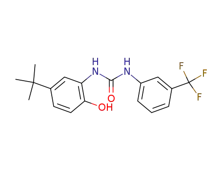 N-(3-(trifluoromethyl)phenyl)-N'-(2-hydroxy-5-tert-butylphenyl)-urea