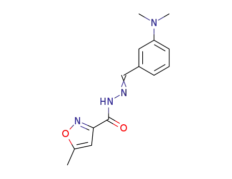 5-methyl-isoxazole-3-carboxylic acid (3-dimethylamino-benzylidene)-hydrazide