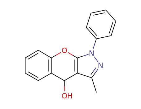 3-methyl-1-phenyl-1,4-dihydro-chromeno[2,3-<i>c</i>]pyrazol-4-ol