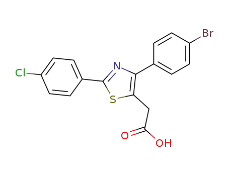 [4-(4-bromo-phenyl)-2-(4-chloro-phenyl)-thiazol-5-yl]-acetic acid