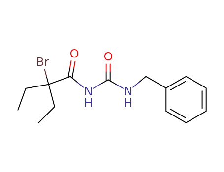 Molecular Structure of 14368-58-2 (1-(2-Ethyl-2-brom-butyryl)-3-benzyl-harnstoff)