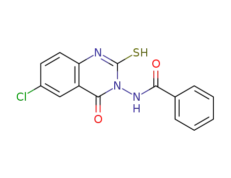 3-benzoylamino-6-chloro-2-thioxo-2,3-dihydro-1<i>H</i>-quinazolin-4-one