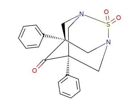 Molecular Structure of 14840-71-2 (5,7-diphenyl-2-thia-1,3-diazatricyclo[3.3.1.1~3,7~]decan-6-one 2,2-dioxide)