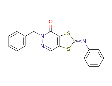 5-benzyl-2-phenylimino-5<i>H</i>-[1,3]dithiolo[4,5-<i>d</i>]pyridazin-4-one