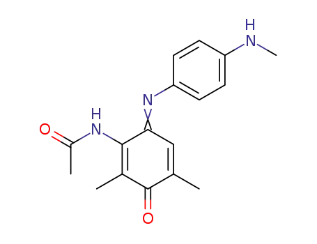 N-{2,4-Dimethyl-6-[(Z)-4-methylamino-phenylimino]-3-oxo-cyclohexa-1,4-dienyl}-acetamide