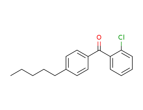 Molecular Structure of 64358-08-3 (2-CHLORO-4'-N-PENTYLBENZOPHENONE)