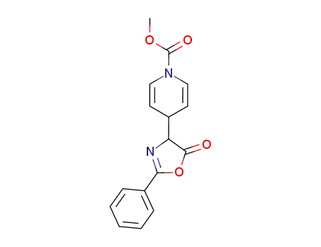 4-(5-oxo-2-phenyl-4,5-dihydro-oxazol-4-yl)-4<i>H</i>-pyridine-1-carboxylic acid methyl ester