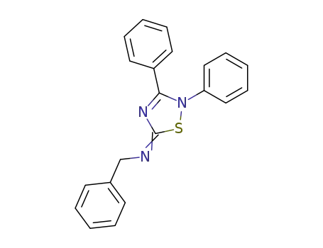 benzyl-(2,3-diphenyl-2<i>H</i>-[1,2,4]thiadiazol-5-ylidene)-amine