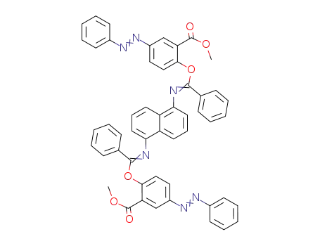 N,N'-(1,5-Naphthylen)-bis-benzimidsaeure-bis-(4-benzolazo-2-methoxycarbonyl-phenylester)