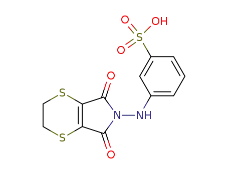 3-(5,7-dioxo-2,3,5,7-tetrahydro-[1,4]dithiino[2,3-<i>c</i>]pyrrol-6-ylamino)-benzenesulfonic acid