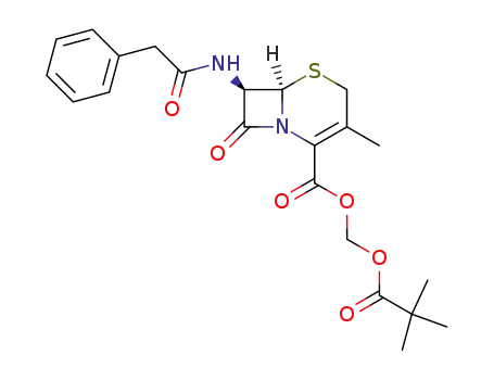(6<i>R</i>)-3-methyl-8-oxo-7<i>t</i>-(2-phenyl-acetylamino)-(6<i>r</i><i>H</i>)-5-thia-1-aza-bicyclo[4.2.0]oct-2-ene-2-carboxylic acid 2,2-dimethyl-propionyloxymethyl ester