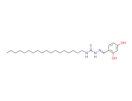 Molecular Structure of 6299-34-9 (1-[[(Z)-(2-hydroxy-4-oxo-1-cyclohexa-2,5-dienylidene)methyl]amino]-3-o ctadecyl-thiourea)