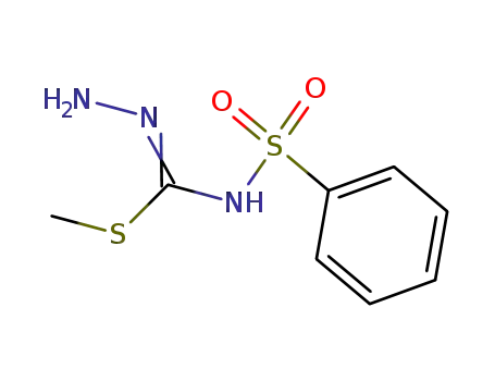 Molecular Structure of 13068-64-9 (N-Benzolsulfonyl-S-methyl-isothiosemicarbazid)