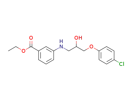 3-[3-(4-Chloro-phenoxy)-2-hydroxy-propylamino]-benzoic acid ethyl ester