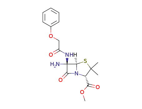 6α-amino-6β-(2-phenoxy-acetylamino)-penicillanic acid methyl ester