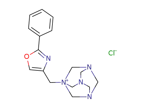 1-(2-phenyl-oxazol-4-ylmethyl)-1,3,5,7-tetraaza-adamantanium; chloride