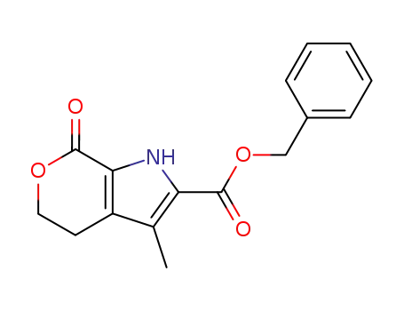 Molecular Structure of 31862-40-5 (3-methyl-7-oxo-1,4,5,7-tetrahydro-pyrano[3,4-<i>b</i>]pyrrole-2-carboxylic acid benzyl ester)