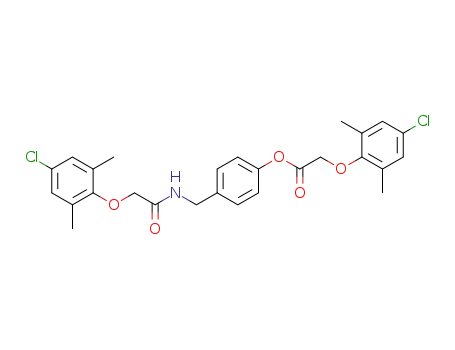 Acetic acid, (4-chloro-2,6-dimethylphenoxy)-,
4-[[[(4-chloro-2,6-dimethylphenoxy)acetyl]amino]methyl]phenyl ester