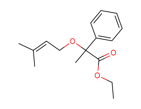 2-(3-Methyl-but-2-enyloxy)-2-phenyl-propionic acid ethyl ester