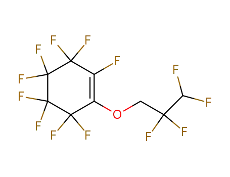 Molecular Structure of 6146-01-6 (Nonafluor-1-<2'.2'.3'.3'-tetrafluor-propoxy>-cyclohexen)