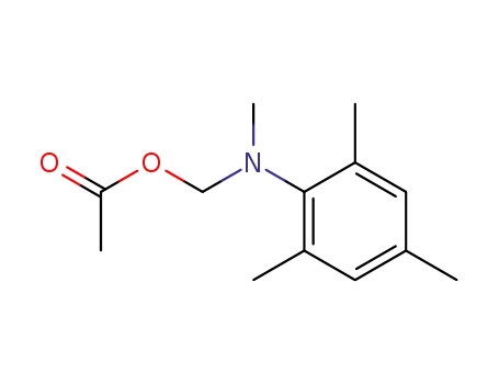 Methanol, [methyl(2,4,6-trimethylphenyl)amino]-, acetate (ester)