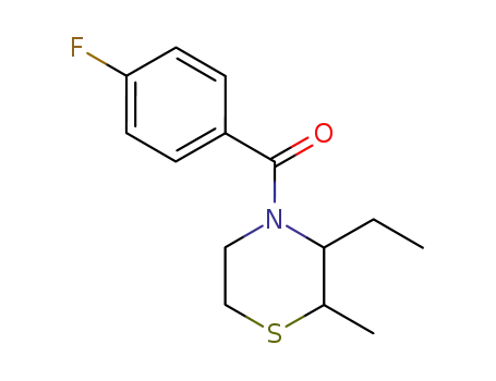 Thiomorpholine, 3-ethyl-4-(4-fluorobenzoyl)-2-methyl-