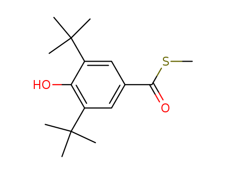 Benzenecarbothioic acid, 3,5-bis(1,1-dimethylethyl)-4-hydroxy-, S-methyl ester