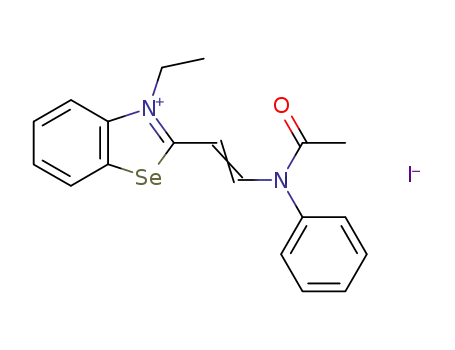 Benzoselenazolium, 2-[2-(acetylphenylamino)ethenyl]-3-ethyl-, iodide