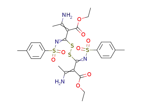 Bis-(3-amino-1-p-toluolsulfonylimino-2-ethoxycarbonyl-buten-2-yl)-disulfid