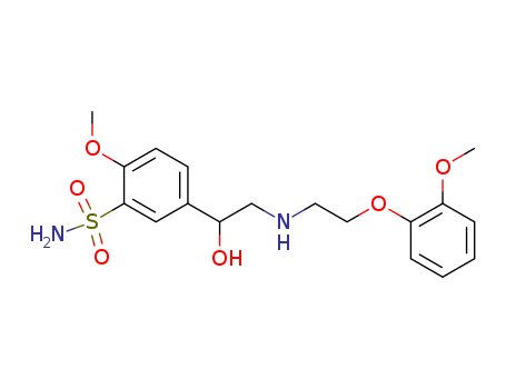 Benzenesulfonamide,5-[1-hydroxy-2-[[2-(2-methoxyphenoxy)ethyl]amino]ethyl]-2-methoxy-