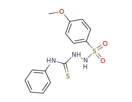 4-methoxy-benzenesulfonic acid <i>N</i>'-(phenyl-thiocarbamoyl)-hydrazide