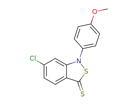 6-chloro-1-(4-methoxy-phenyl)-1<i>H</i>-benzo[<i>c</i>]isothiazole-3-thione