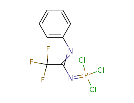 Trifluoressigsaeure-N-phenyl-N'-trichlorphosphoranyliden-amidin