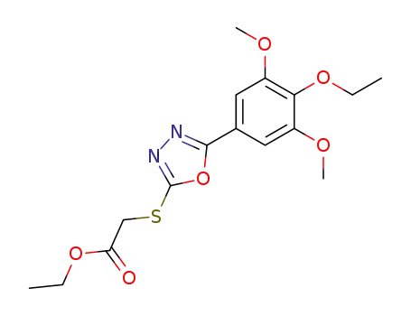 ethyl {[5-(4-ethoxy-3,5-dimethoxyphenyl)-1,3,4-oxadiazol-2-yl]sulfanyl}acetate