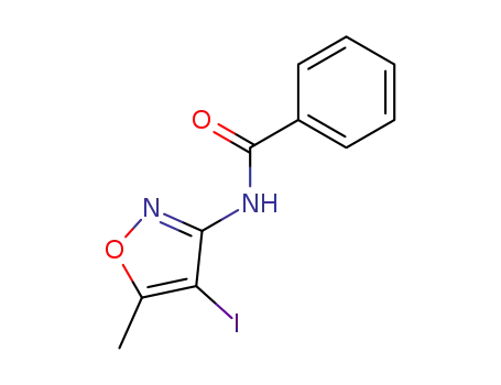 <i>N</i>-(4-iodo-5-methyl-isoxazol-3-yl)-benzamide