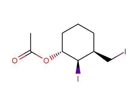 trans-2-iodo-trans-3-iodomethylcyclohexyl acetate
