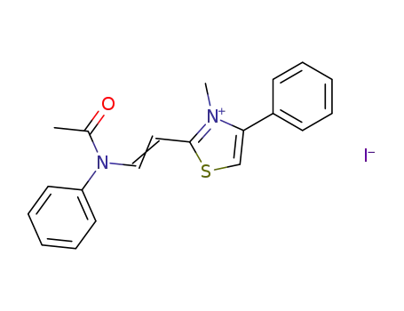 2-[2-(<i>N</i>-acetyl-anilino)-vinyl]-3-methyl-4-phenyl-thiazolium; iodide
