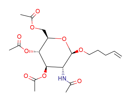 pent-4-enyl 2-acetamido-3,4,6-tri-O-acetyl-2-deoxy-β-D-glucopyranoside