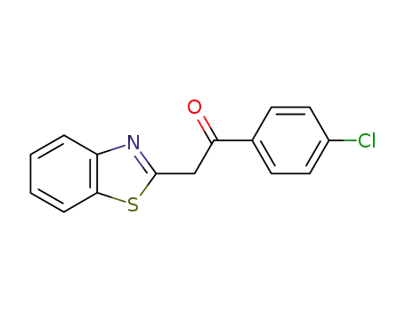 Molecular Structure of 66838-67-3 (Ethanone, 2-(2-benzothiazolyl)-1-(4-chlorophenyl)-)